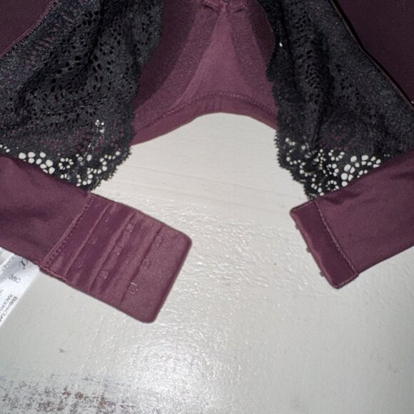 Soma Embraceable Full Cov Geo Lace Racerback Underwire Lined Bra Size 38C - Picture 8 of 11